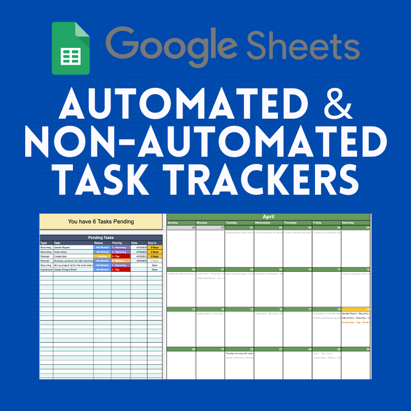 Automated & Non-Automated Task Tracker (Google Sheets)