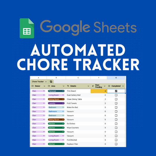 Automated Chore Tracker (Google Sheets Only)