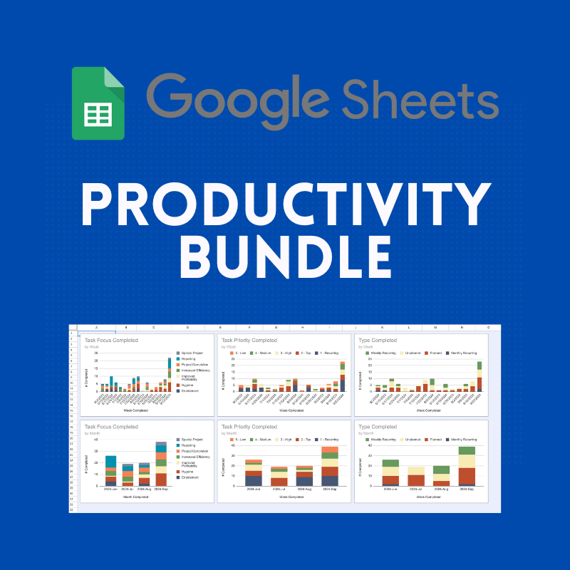 All Google Sheets Productivity Bundle