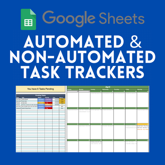 Automated & Non-Automated Task Tracker (Google Sheets)
