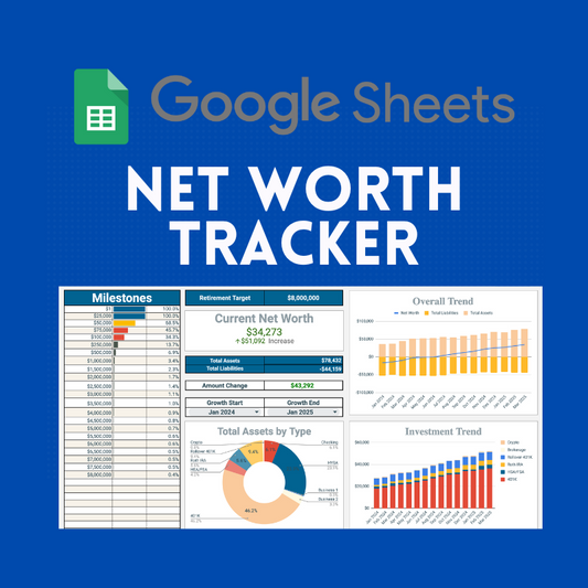 Net Worth Tracker (Google Sheets Only)